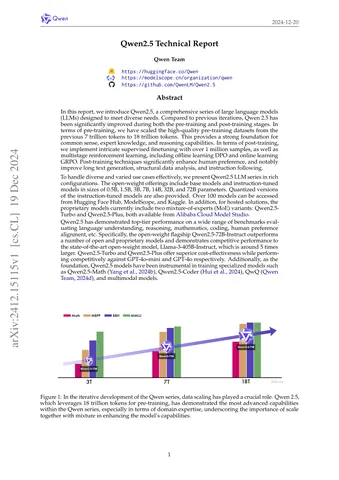Qwen2.5 Technical Report thumbnail
